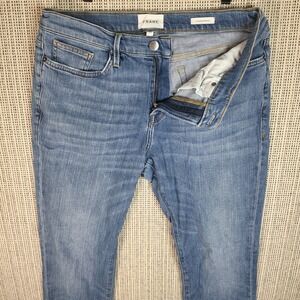 Frame‎ Jeans Mens 34x31 Blue L'Homme Skinny Denim Stretch Dark Wash
